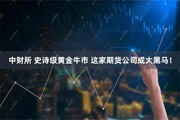 中财所 史诗级黄金牛市 这家期货公司成大黑马！