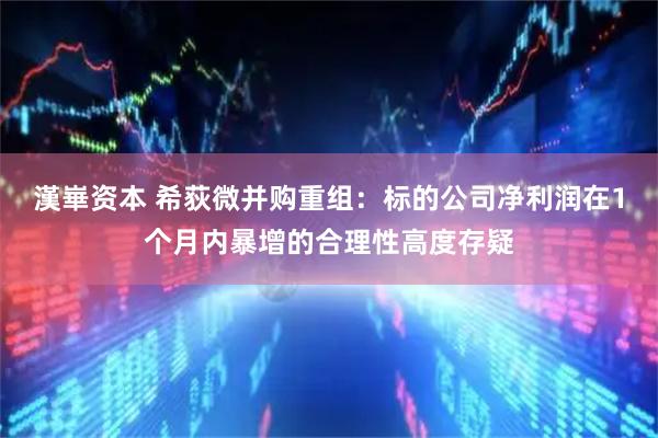 漢崋资本 希荻微并购重组：标的公司净利润在1个月内暴增的合理性高度存疑